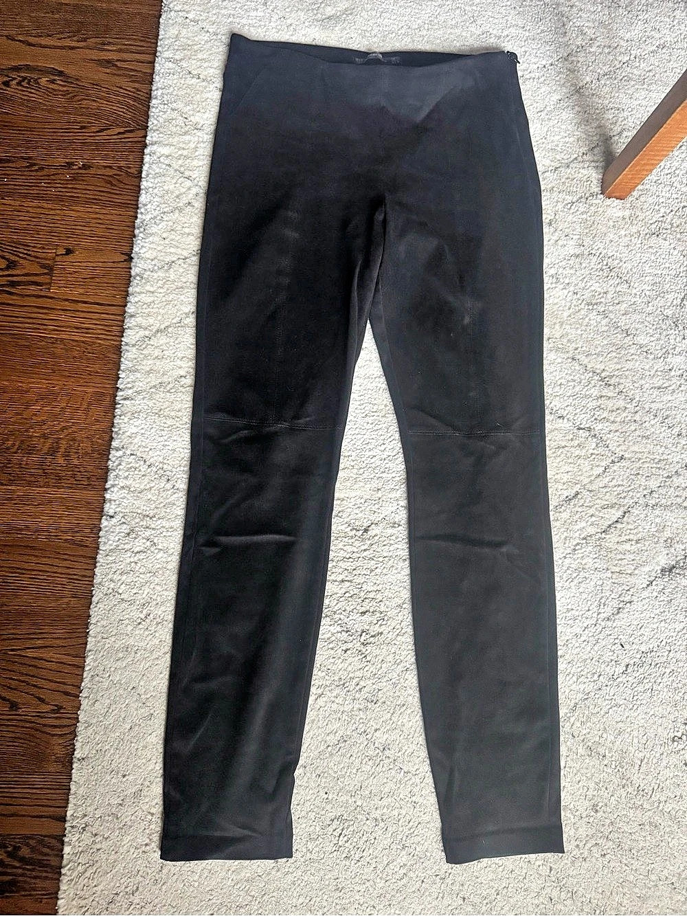 Zara TRF Faux Leather Collection leggings Faux Leather Leggings in Black Size